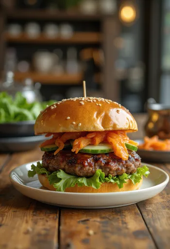 Bulgogi burgers ar kimči
