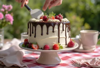 Drip cake torte ar šokolādes ganache
