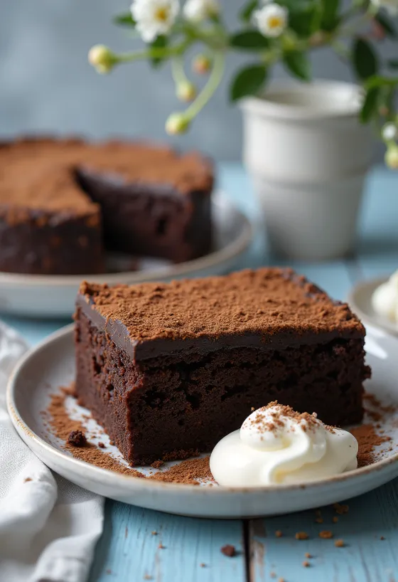 Ruma un kafijas torte, rotāta ar šokolādes skaidiņām