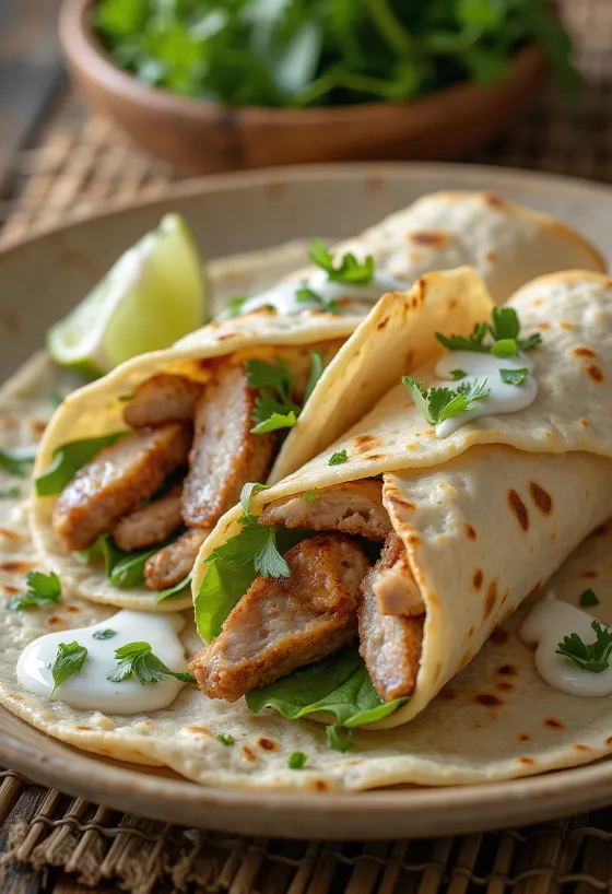 Kebabu fūzija ar grilētu liellopa gaļu un vistu tortiljā