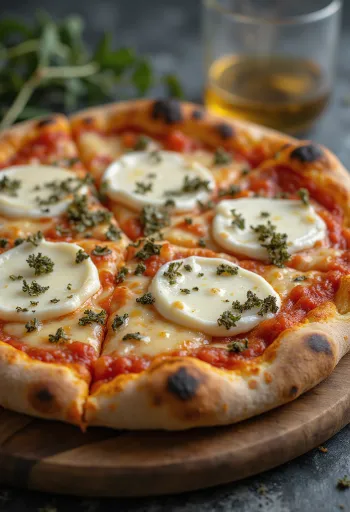 Pizza ai Formaggi di Capra ar kazas sieriem un mocarellu