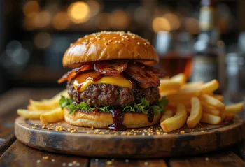 Burgers ar BBQ mērci